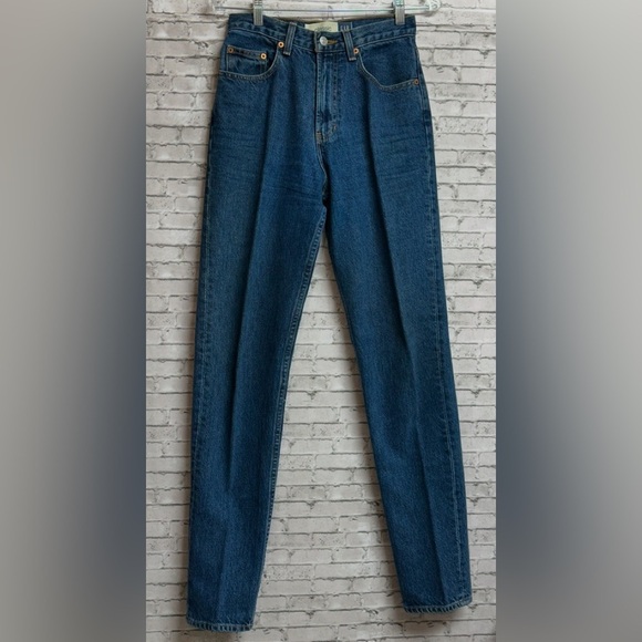 GAP CLASSIC Y2K Jeans Size 4 Long High-Rise Straight 100% Cotton Vintage 2000 - Picture 1 of 11